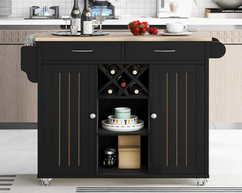 kitchen carts with storage